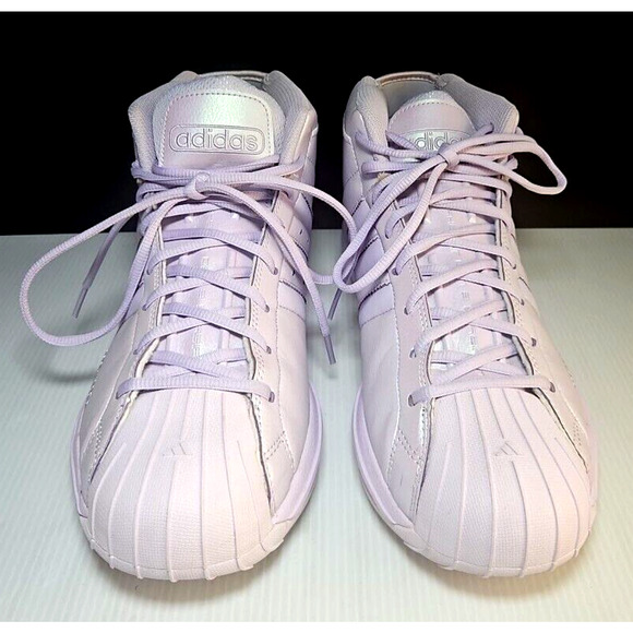 2020 Mens Adidas Pro Model 2G Purple Tint, Size 13 Rare Basketball floor sample - Picture 2 of 9
